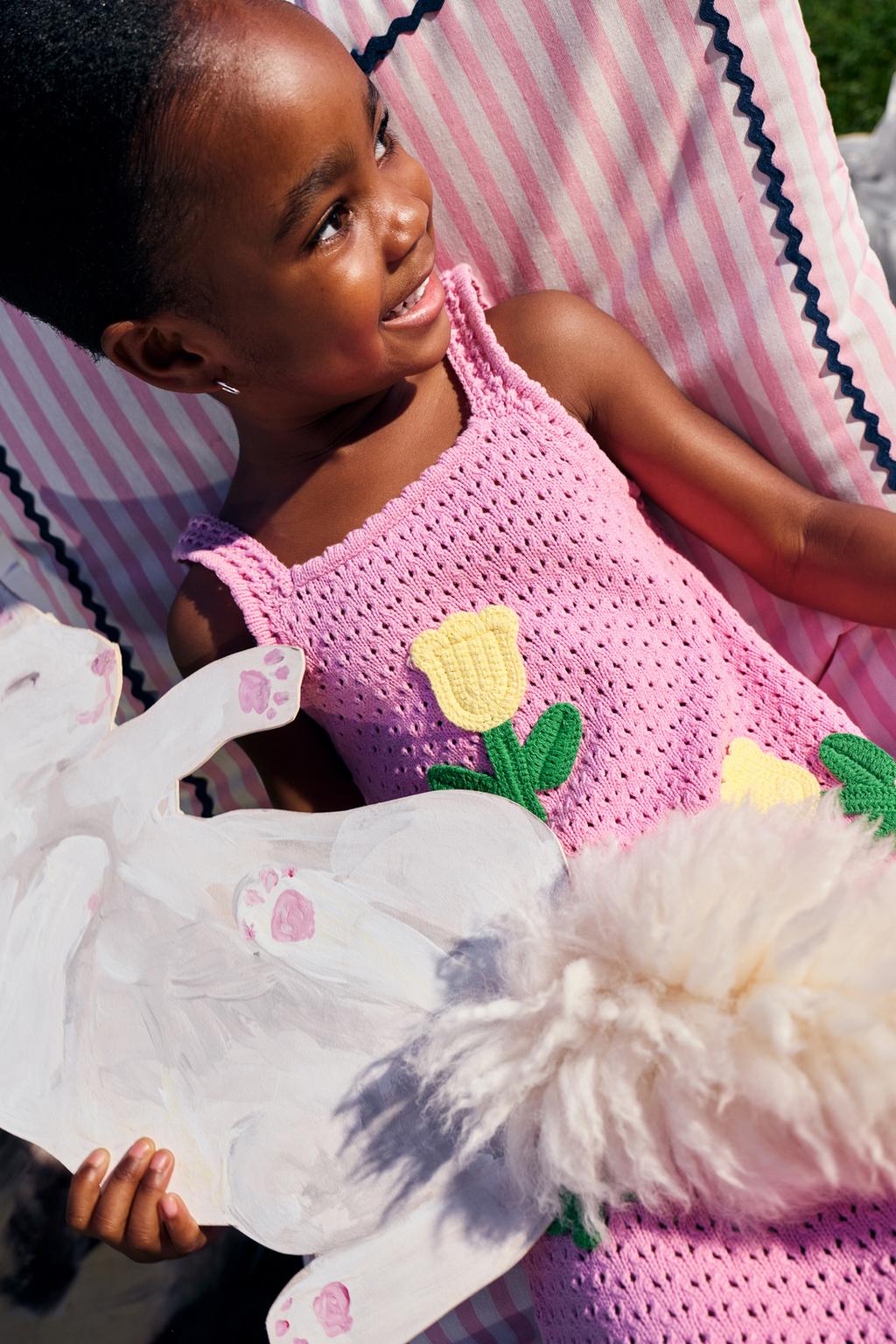 ПЛАТЬЕ С ТЮЛЬПАНАМИ КРОШЕ