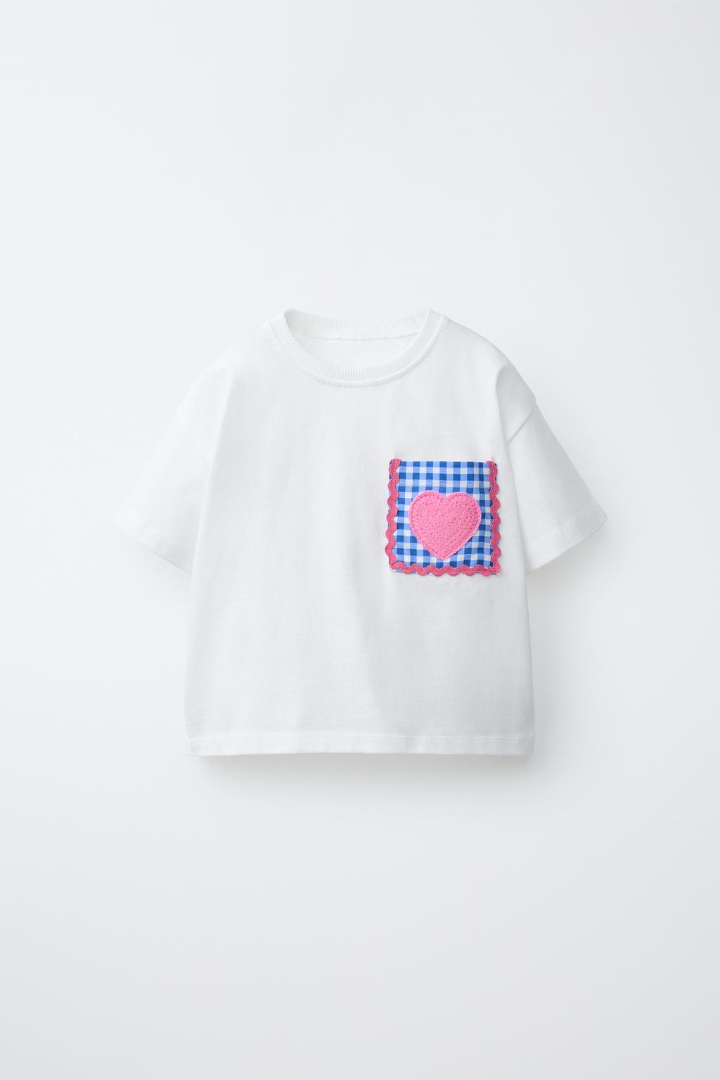 ФУТБОЛКА С ВОЛНИСТЫМ КАРМАНОМ