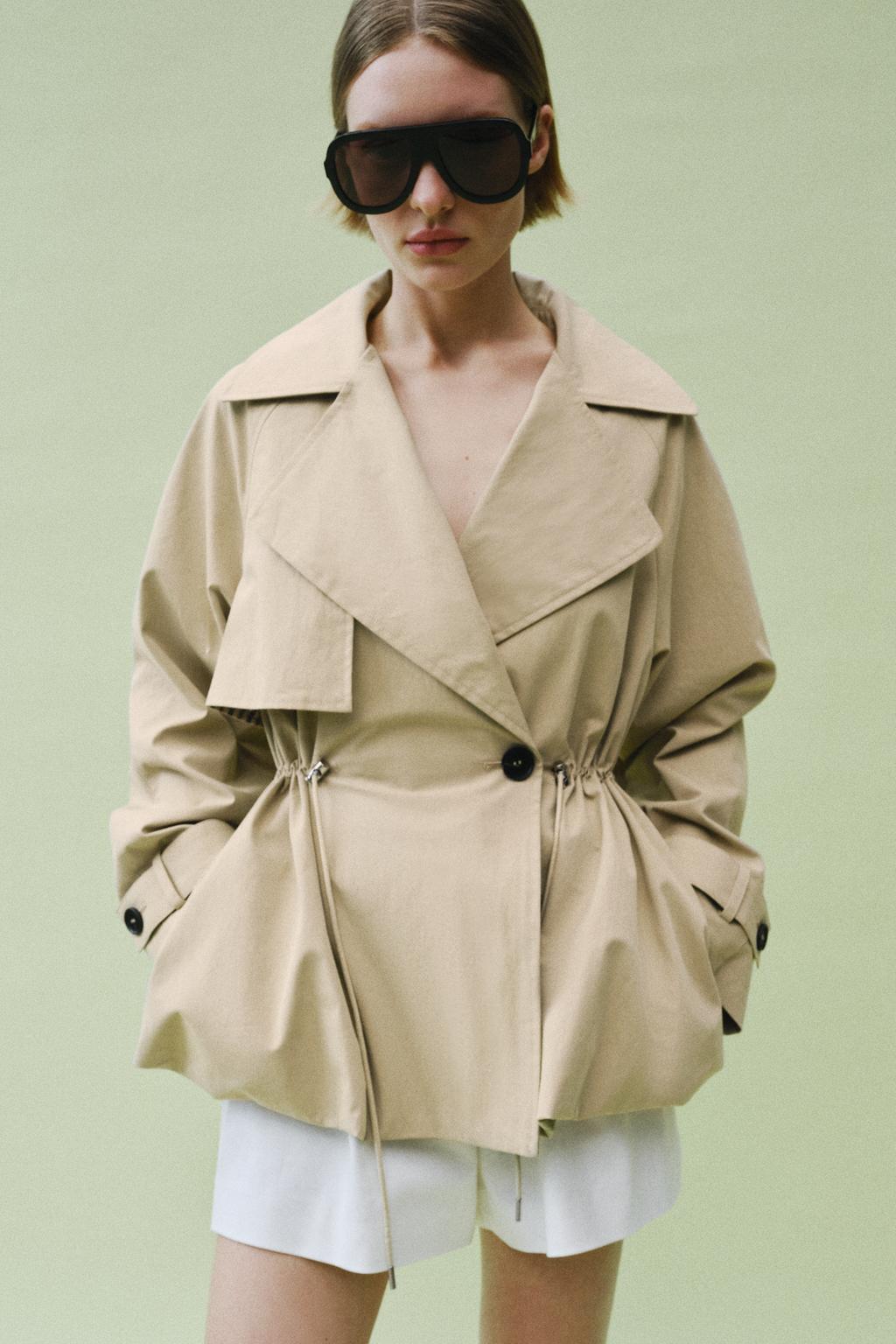 КОРОТКИЙ ТРЕНЧ С РЕГУЛИРУЕМОЙ ТАЛИЕЙ