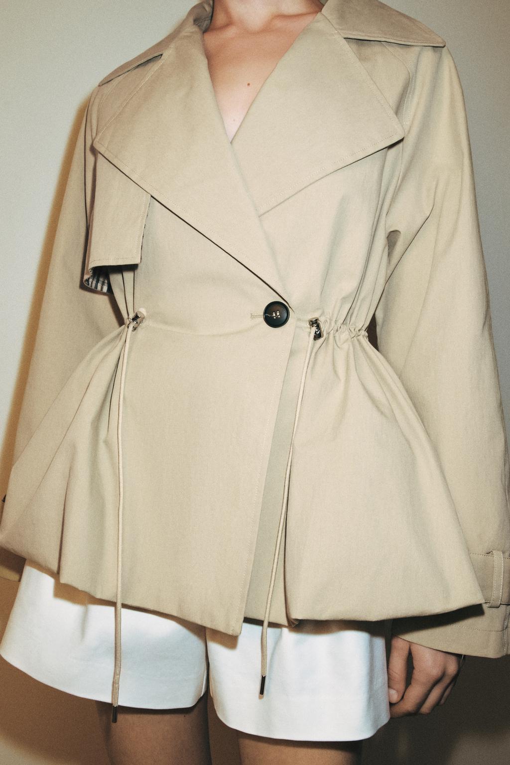 КОРОТКИЙ ТРЕНЧ С РЕГУЛИРУЕМОЙ ТАЛИЕЙ