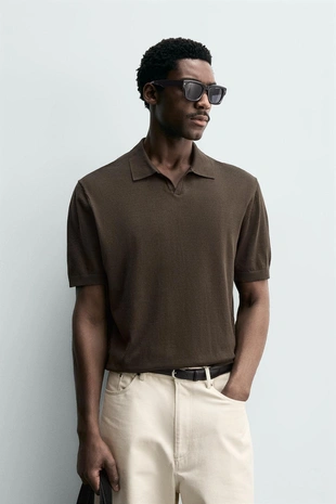 Поло из легкого трикотажа- Заказать в России