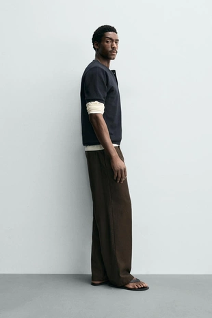 Футболка с воротником на пуговицах- Заказать в России