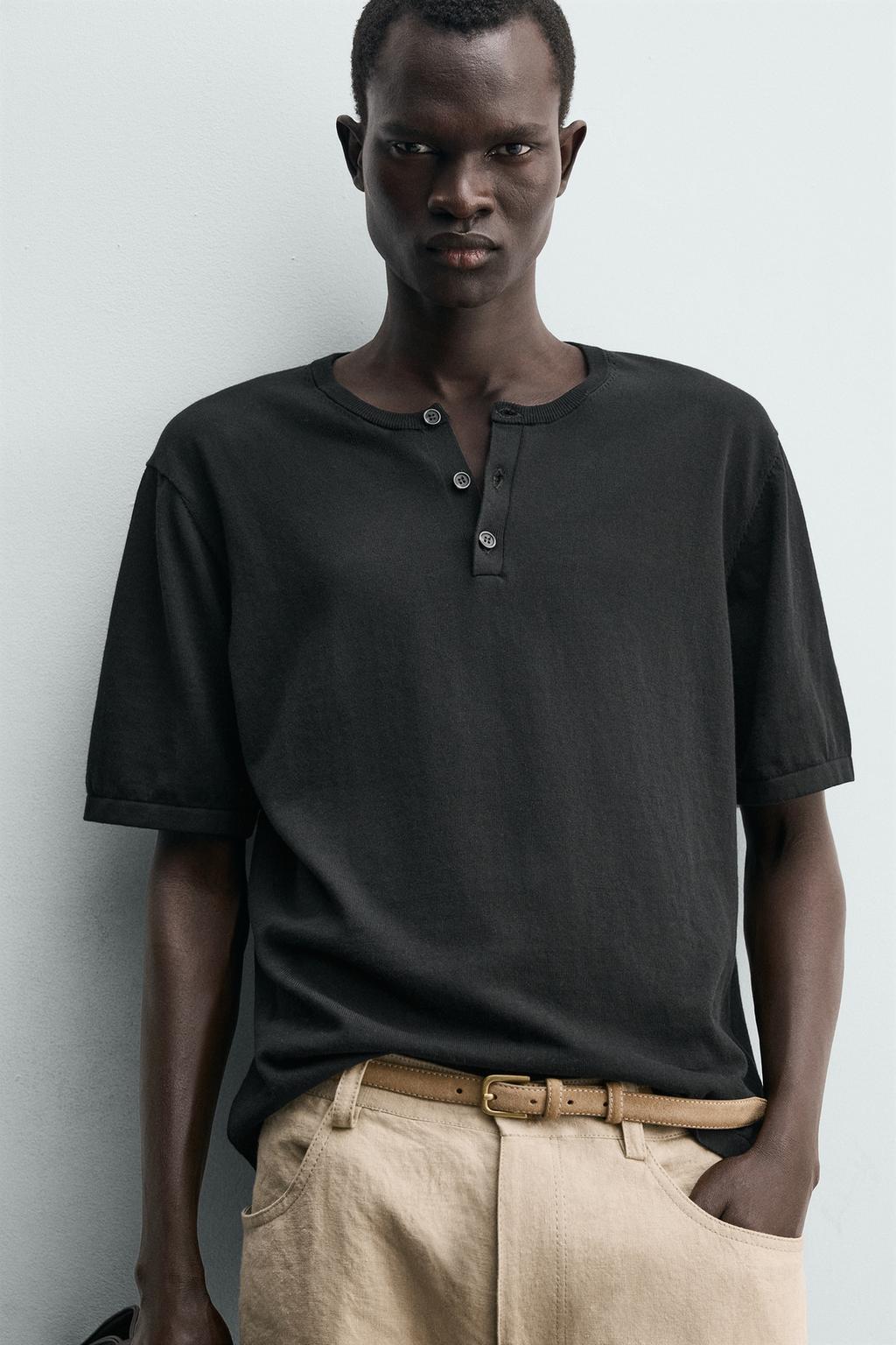 ФУТБОЛКА С ВОРОТНИКОМ ХЕНЛИ