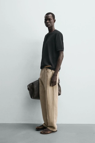 Футболка с воротником хенли- Заказать в России