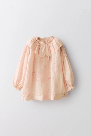 Платье с цветочным узором из 100% рами- Заказать в России