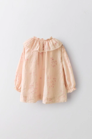 Платье с цветочным узором из 100% рами- Заказать в России