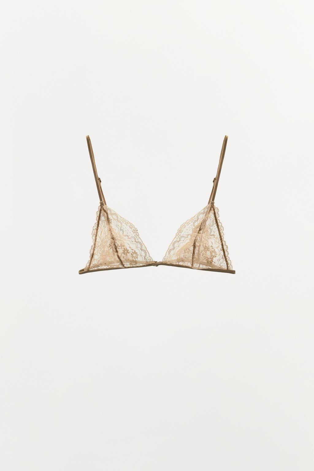 КРУЖЕВНОЙ БЮСТГАЛЬТЕР С ТРЕУГОЛЬНЫМИ ЧАШКАМИ