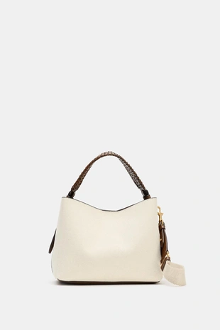 Холщовая сумка с плетеной ручкой- Заказать в России