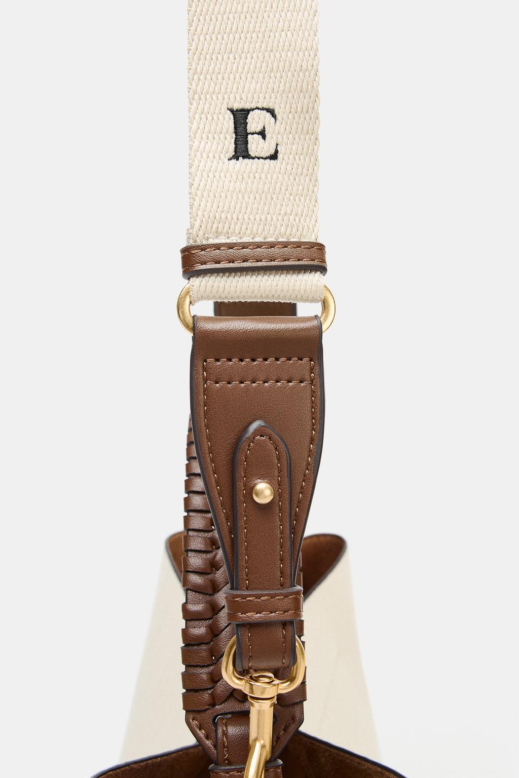 ХОЛЩОВАЯ СУМКА С ПЛЕТЕНОЙ РУЧКОЙ