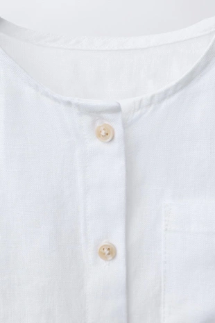 Рубашка из 100% льна- Заказать в России