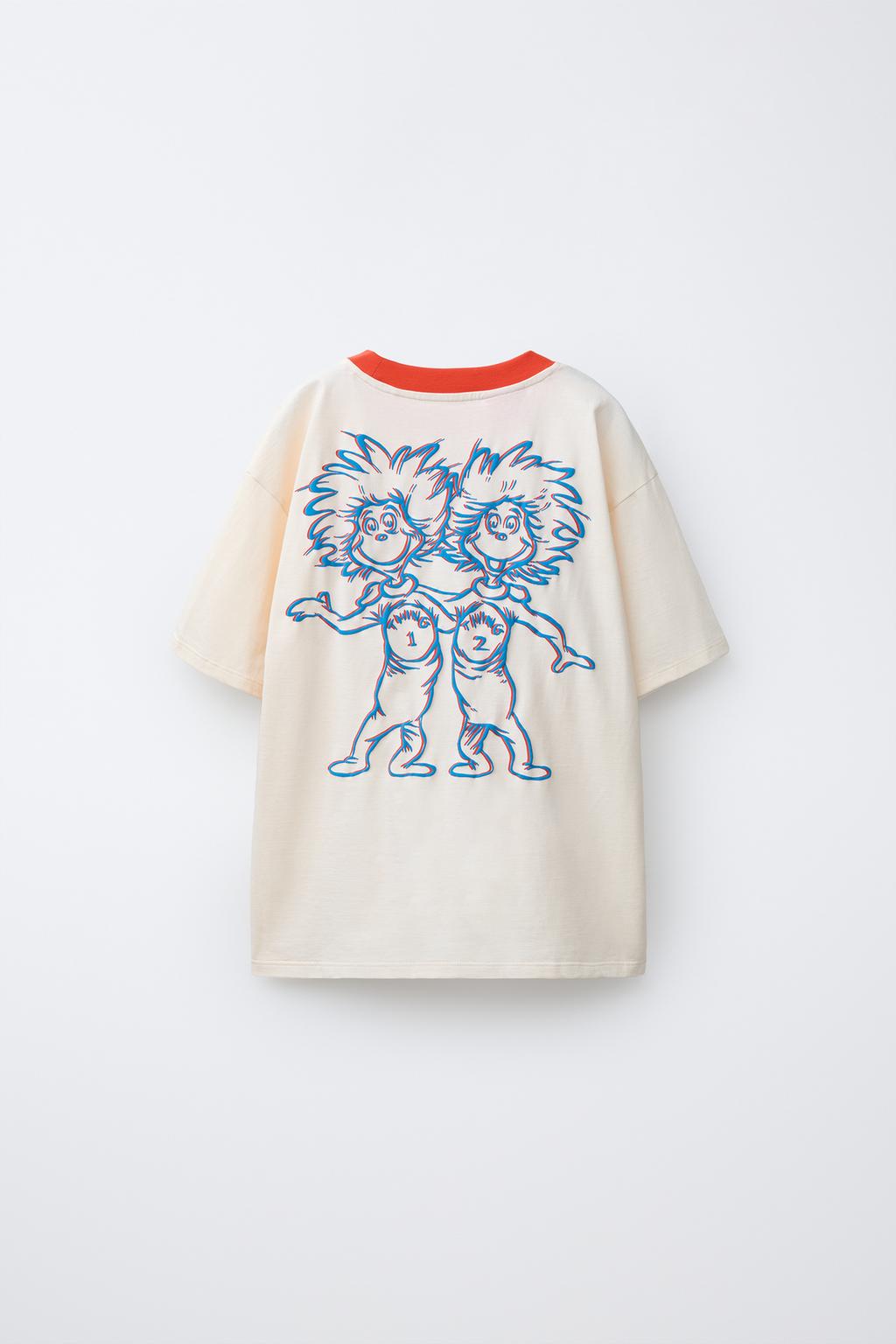 ФУТБОЛКА С КОНТРАСТНЫМИ ДЕТАЛЯМИ «КОТ В ШЛЯПЕ» DR. SEUSS™