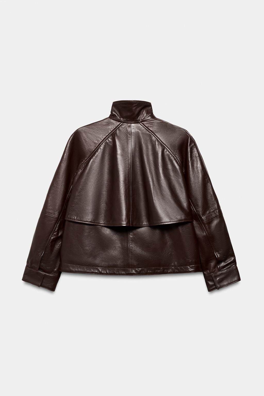 БОМБЕР ИЗ 100% КОЖИ — коллекция Zara «ZW»