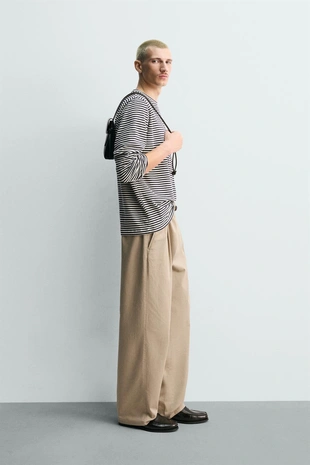 Жаккардовая футболка в полоску- Заказать в России