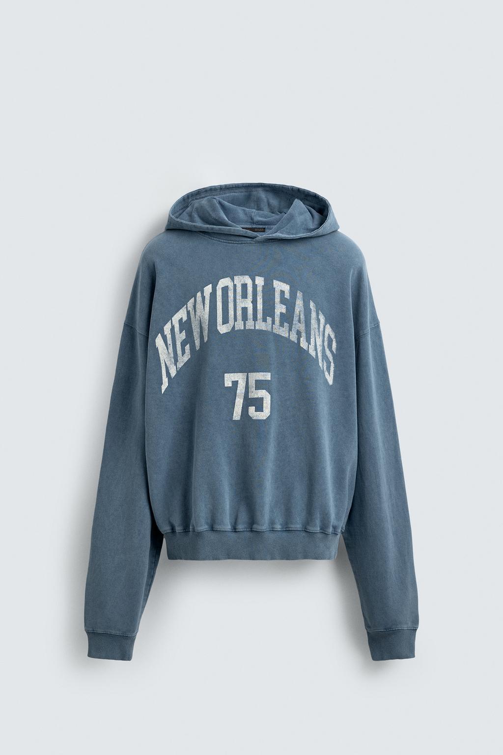 ТОЛСТОВКА С ЭФФЕКТОМ ПОТЕРТОСТИ С ПРИНТОМ