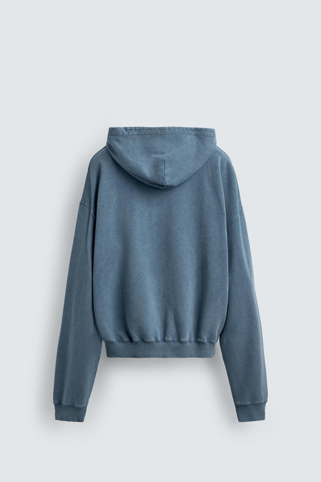 ТОЛСТОВКА С ЭФФЕКТОМ ПОТЕРТОСТИ С ПРИНТОМ