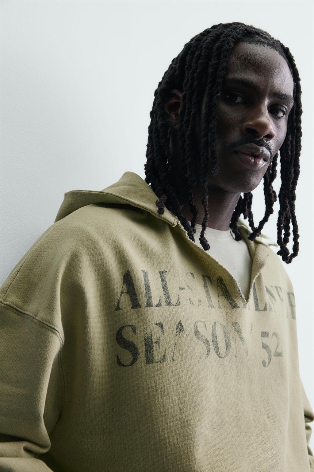 ТОЛСТОВКА С ЭФФЕКТОМ ПОТЕРТОСТИ И ПРИНТОМ