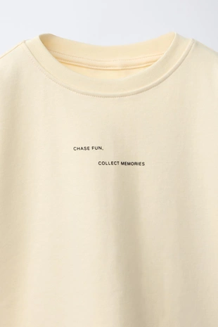 Футболка из интерлока с надписью