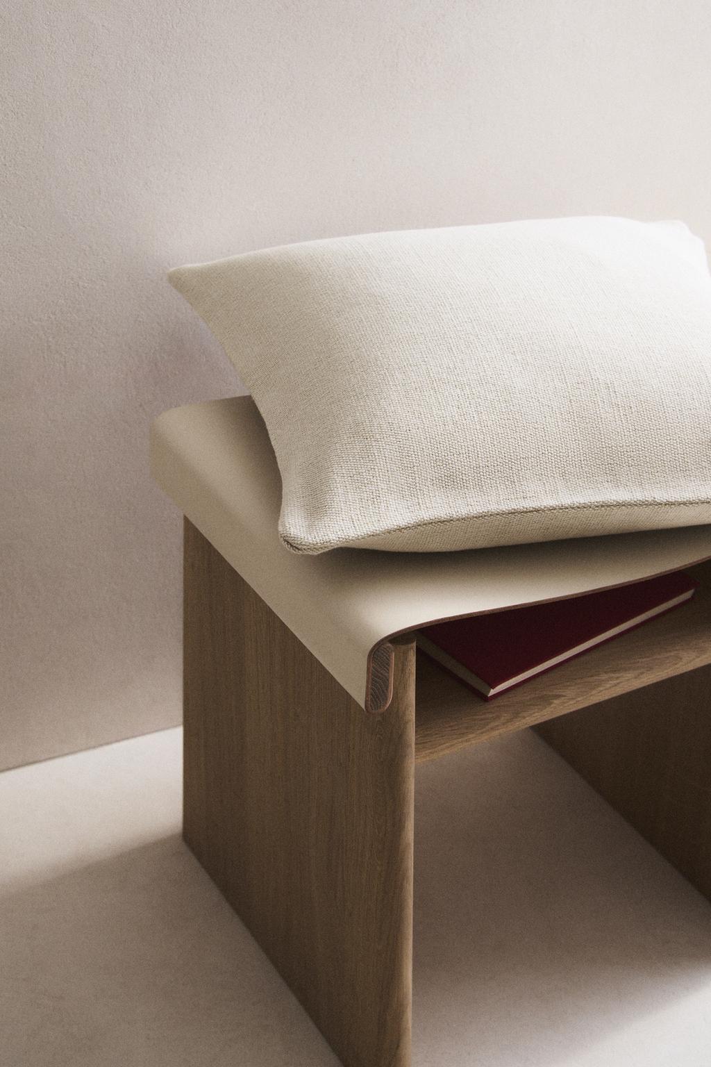 Чехол для подушки из джута и хлопка