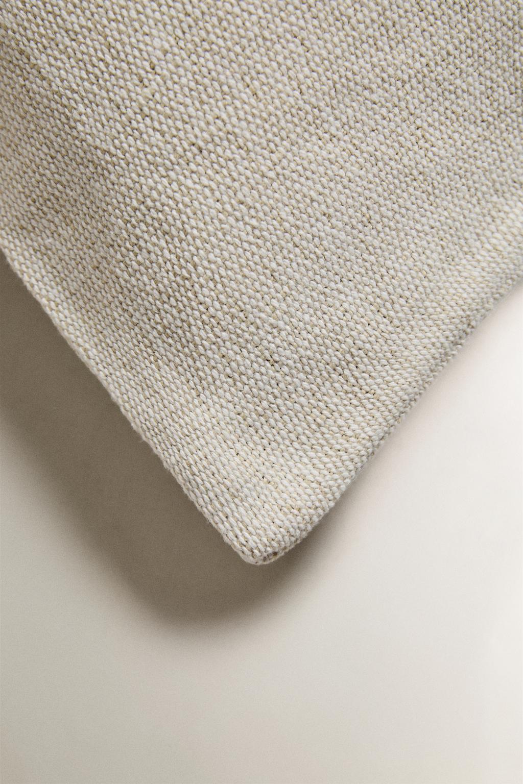 Чехол для подушки из джута и хлопка