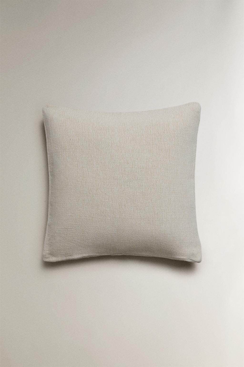 Чехол для подушки из джута и хлопка