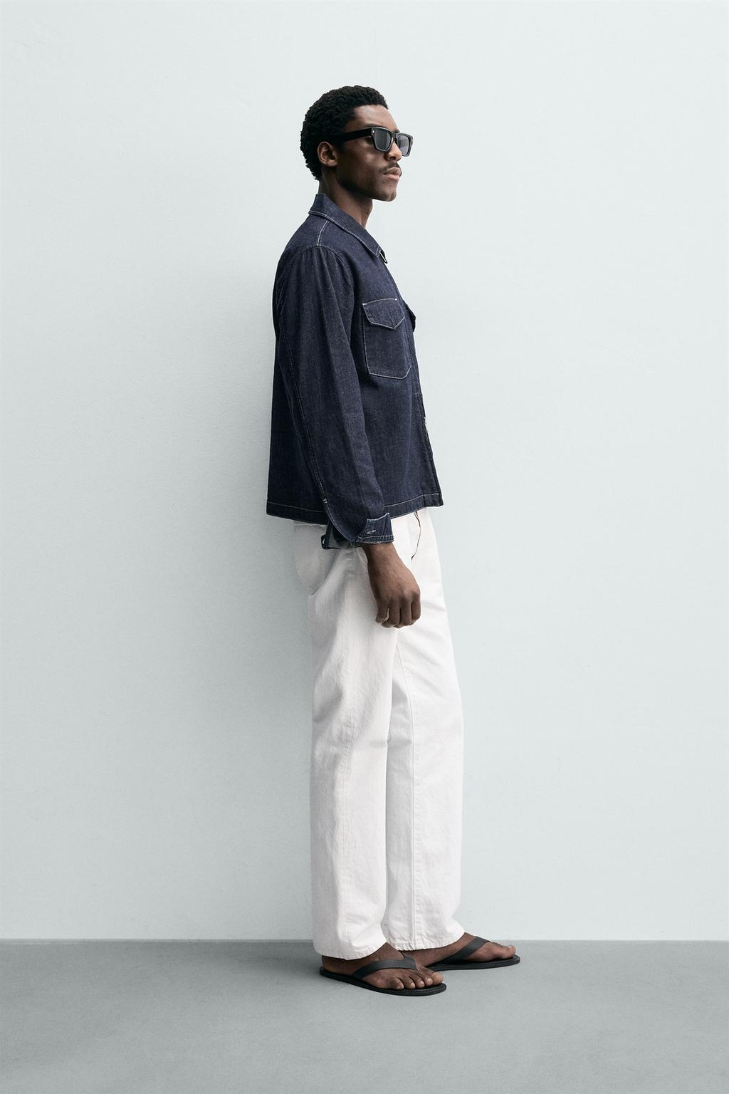 ДЖИНСОВАЯ КУРТКА-РУБАШКА НА МОЛНИИ