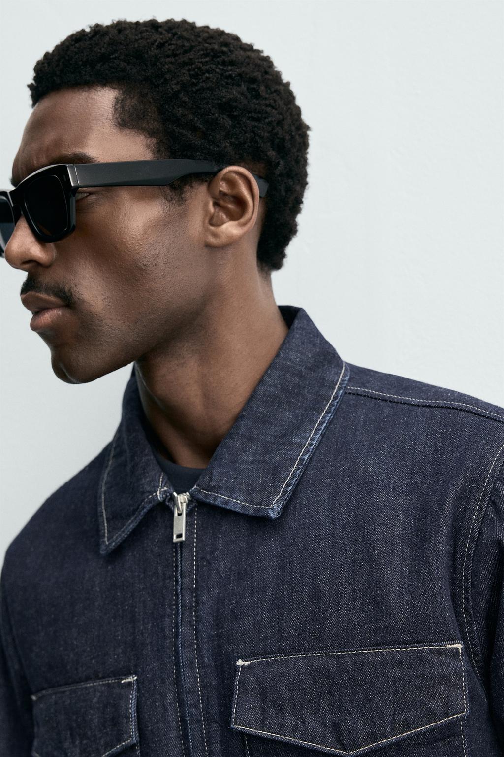 ДЖИНСОВАЯ КУРТКА-РУБАШКА НА МОЛНИИ