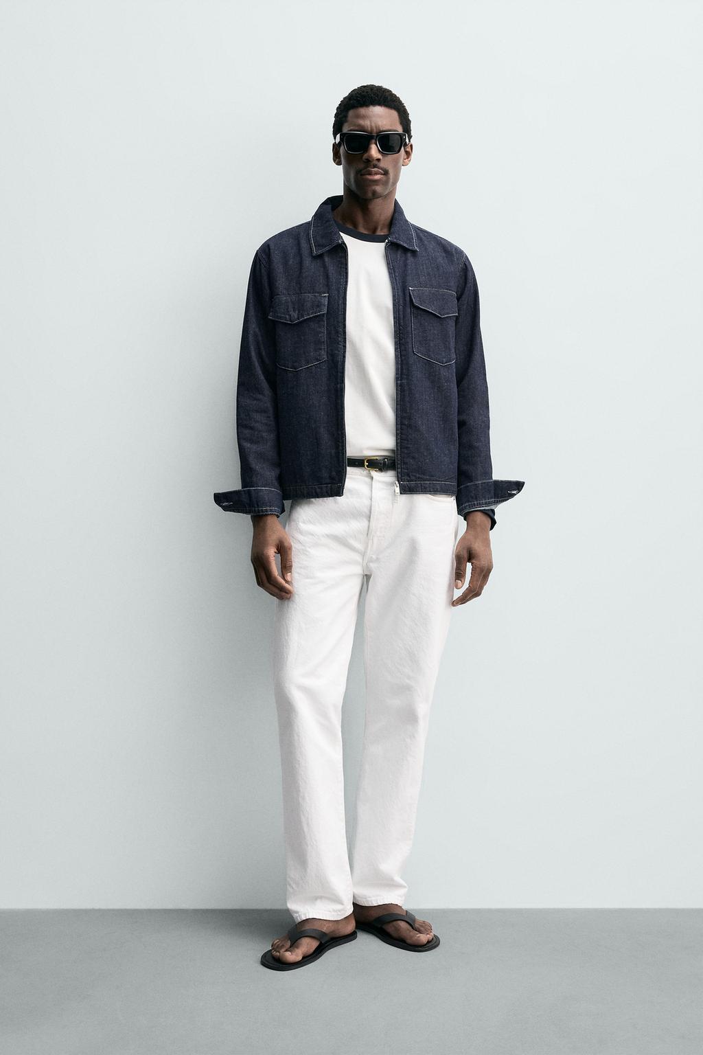 ДЖИНСОВАЯ КУРТКА-РУБАШКА НА МОЛНИИ