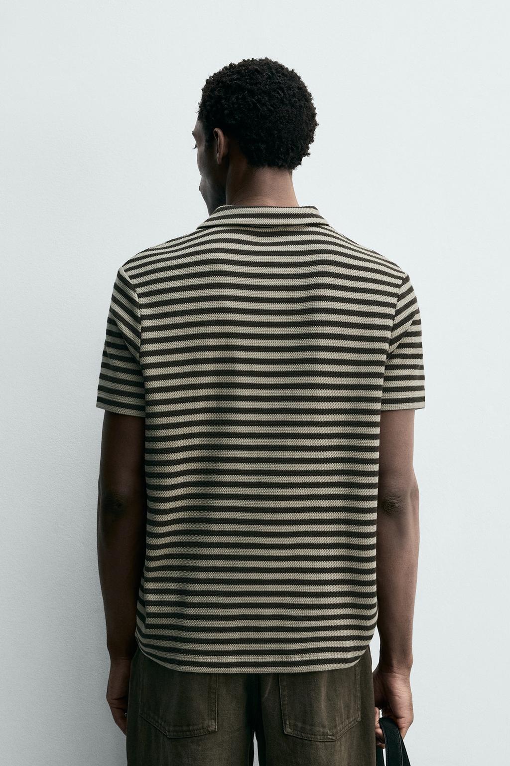 ПОЛО СВОБОДНОГО КРОЯ ИЗ РЕЛЬЕФНОЙ ТКАНИ