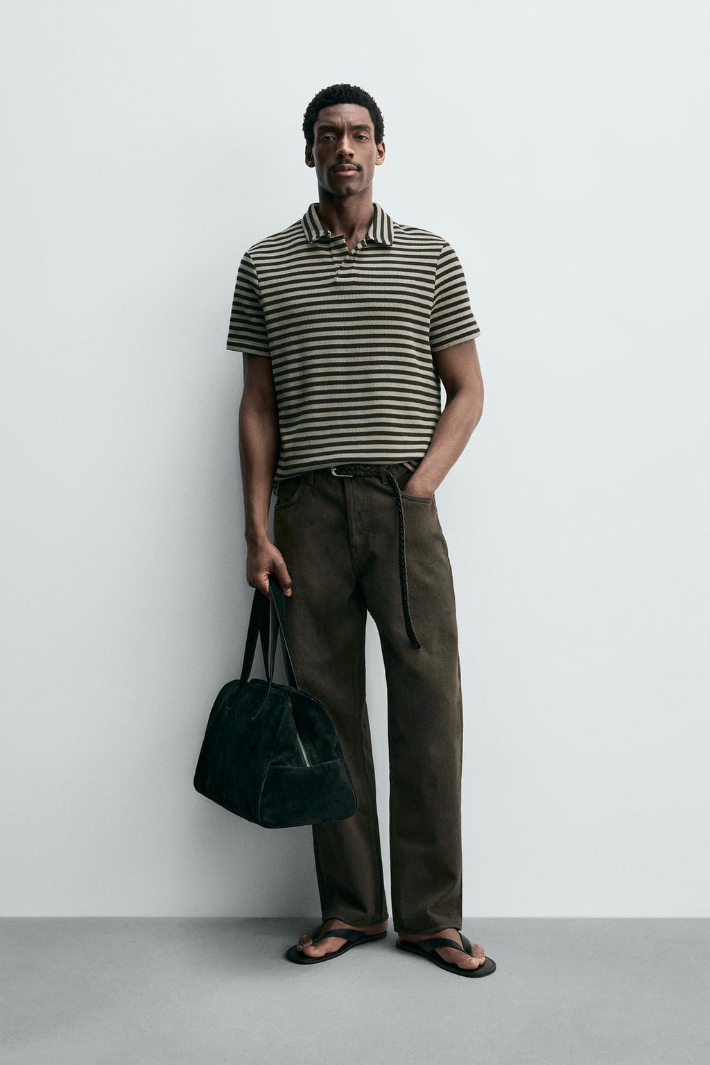 ПОЛО СВОБОДНОГО КРОЯ ИЗ РЕЛЬЕФНОЙ ТКАНИ