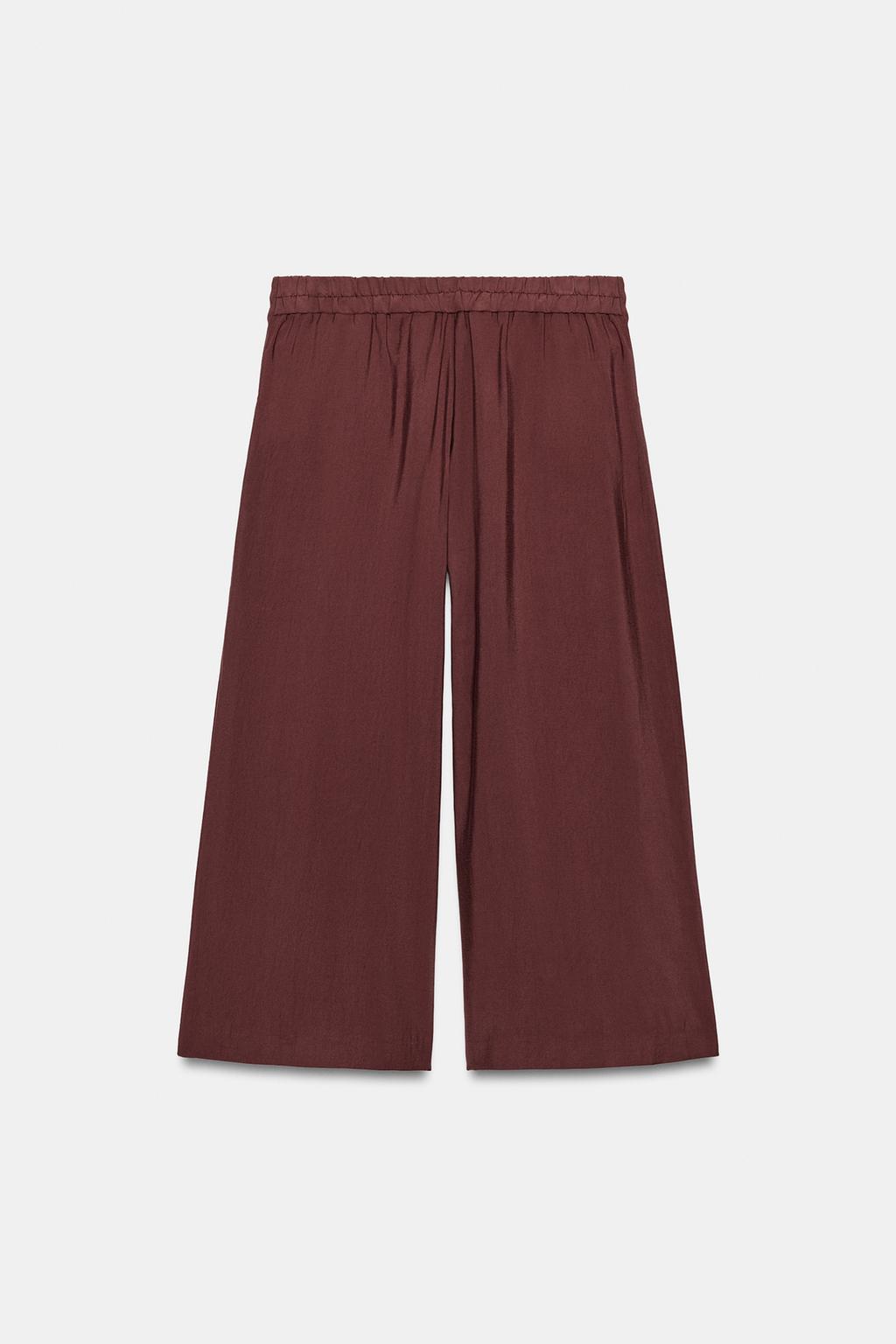 БРЮКИ-КЮЛОТЫ С ЗАЩИПАМИ