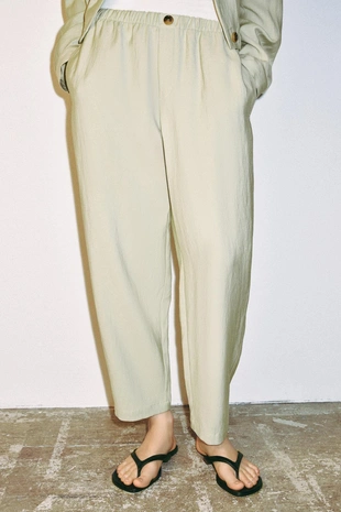 Брюки  с эластичным поясом- Заказать в России