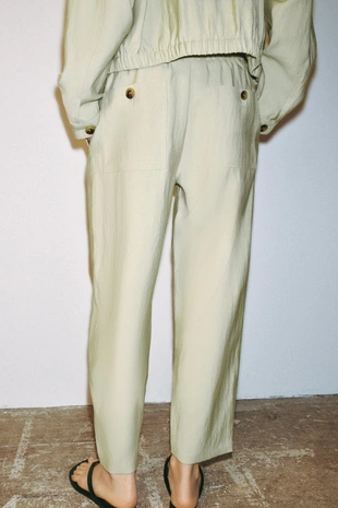 Брюки  с эластичным поясом- Заказать в России