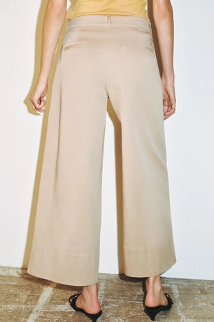 Джинсовые брюки-кюлоты