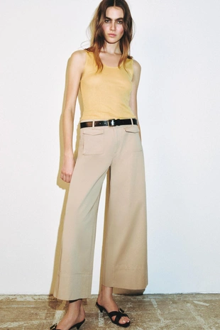 Джинсовые брюки-кюлоты- Заказать в России