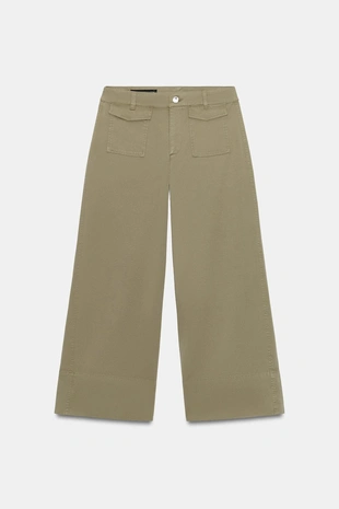 Брюки-кюлоты с карманами- Заказать в России