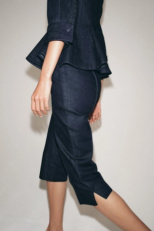 Джинсы капри — коллекция Zara «Zw»- Заказать в России