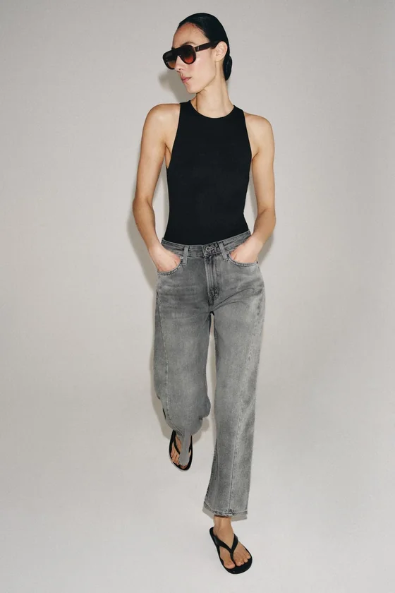 ДЖИНСЫ коллекция Zara «ZW» ANKLE  СО СРЕДНЕЙ ПОСАДКОЙ