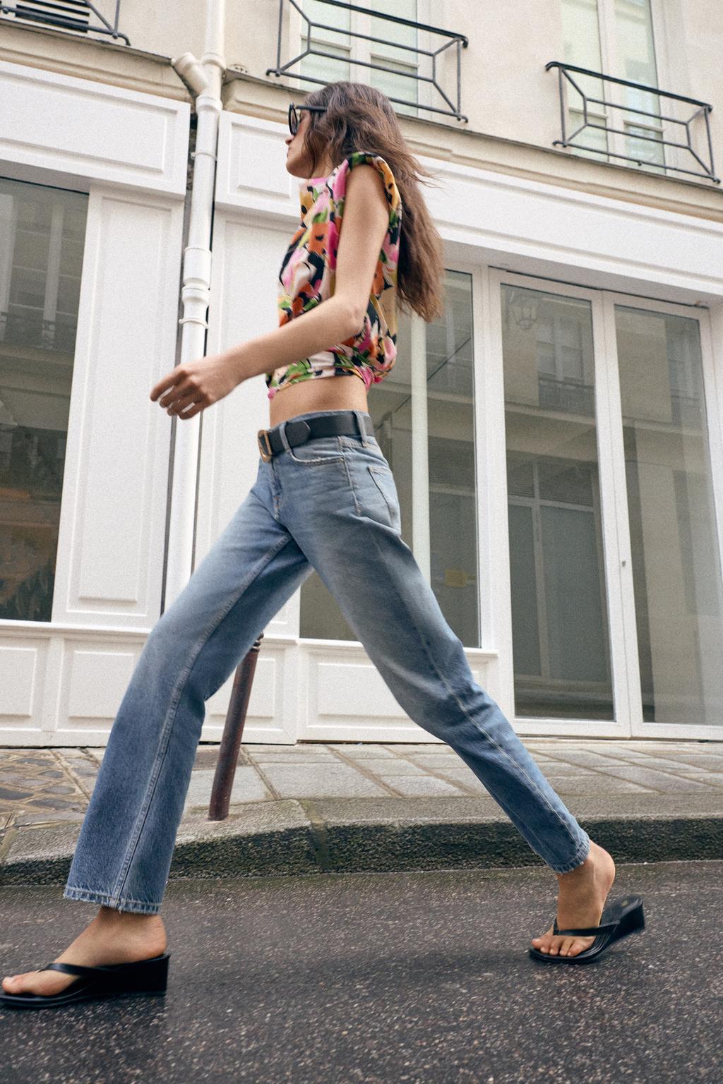 ДЖИНСЫ Z1975  СО СРЕДНЕЙ ПОСАДКОЙ И РЕМНЕМ