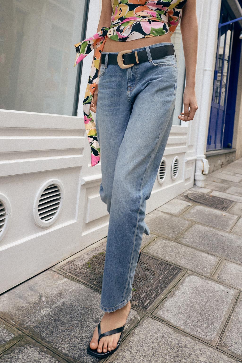 ДЖИНСЫ Z1975  СО СРЕДНЕЙ ПОСАДКОЙ И РЕМНЕМ