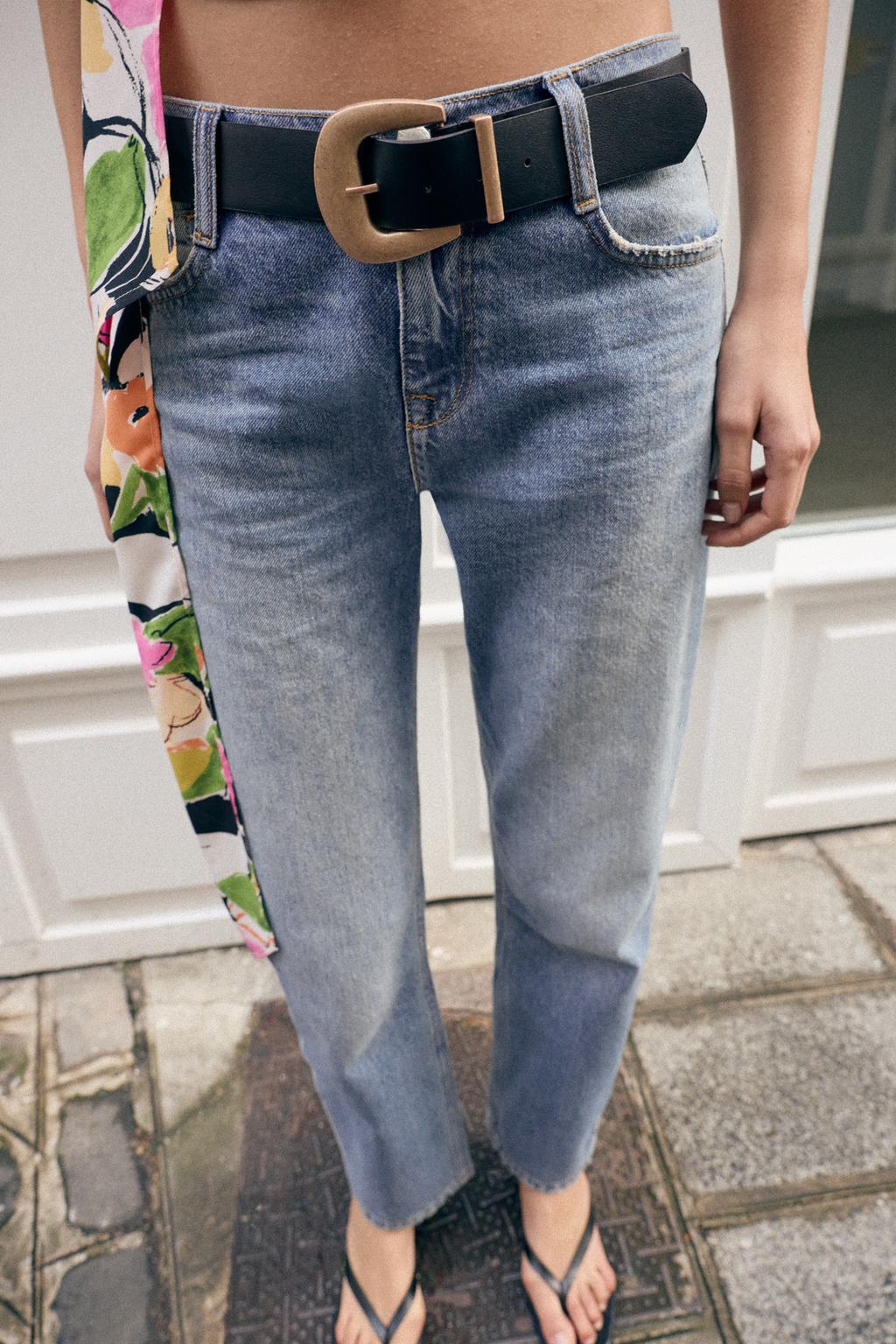 ДЖИНСЫ Z1975  СО СРЕДНЕЙ ПОСАДКОЙ И РЕМНЕМ