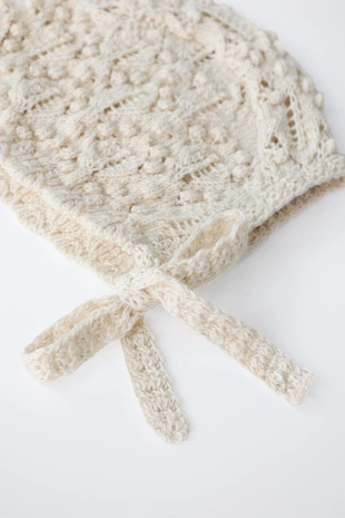 Трикотажный капюшон из смесового льна- Заказать в России