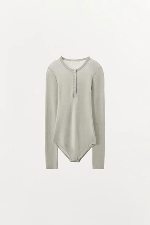 Трикотажное боди на пуговицах- Заказать в России