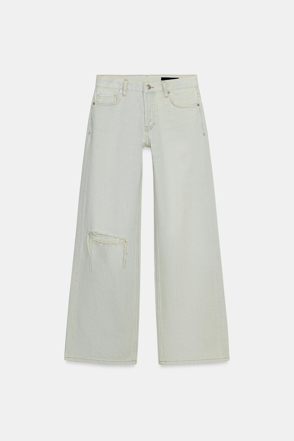 ДЖИНСЫ -FIT С НИЗКОЙ ПОСАДКОЙ И РАЗРЫВАМИ — коллекция Zara «ZW»