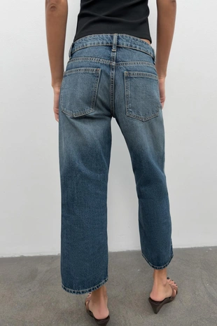 Укороченные джинсы Trf  с низкой посадкой- Заказать в России