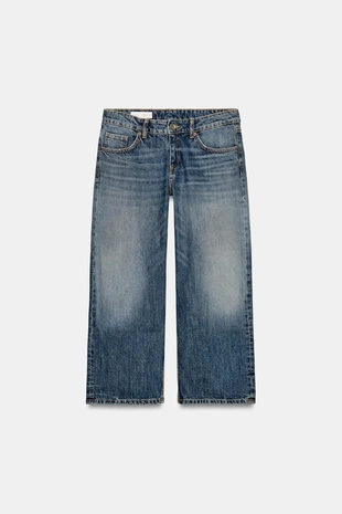 Укороченные джинсы Trf  с низкой посадкой- Заказать в России