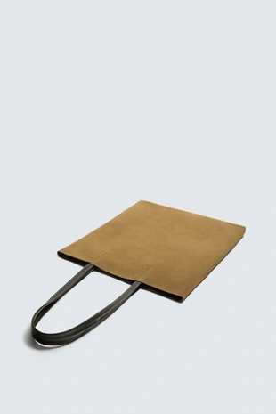 Кожаная сумка-шопер- Заказать в России