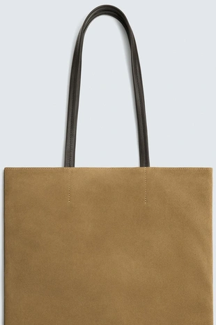 Кожаная сумка-шопер- Заказать в России