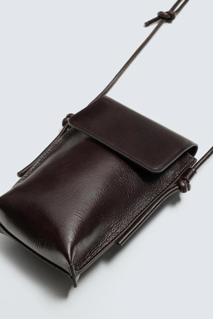 Кожаная сумка с плечевым ремнем- Заказать в России