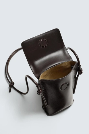 Кожаная сумка с плечевым ремнем- Заказать в России