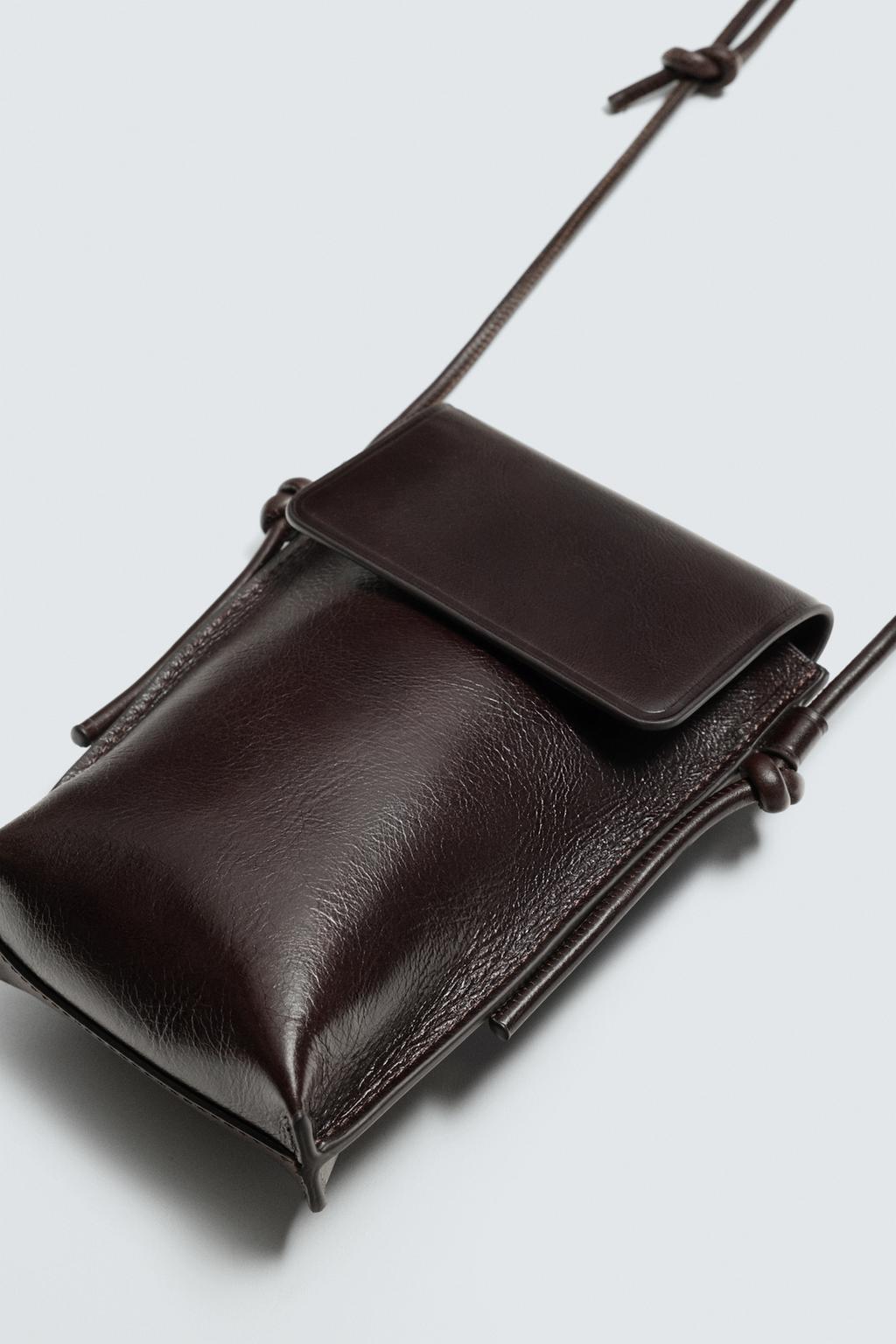 КОЖАНАЯ СУМКА С ПЛЕЧЕВЫМ РЕМНЕМ